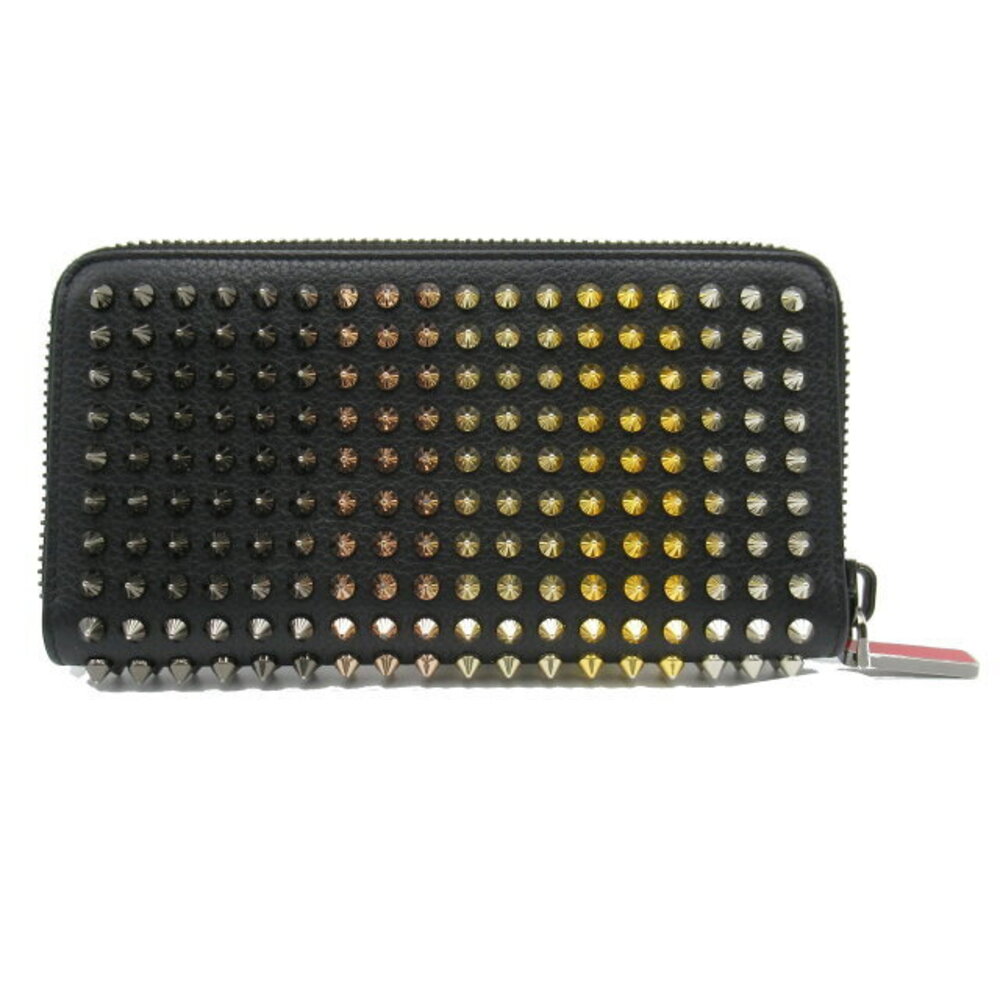 Christian Louboutin leather round wallet black long